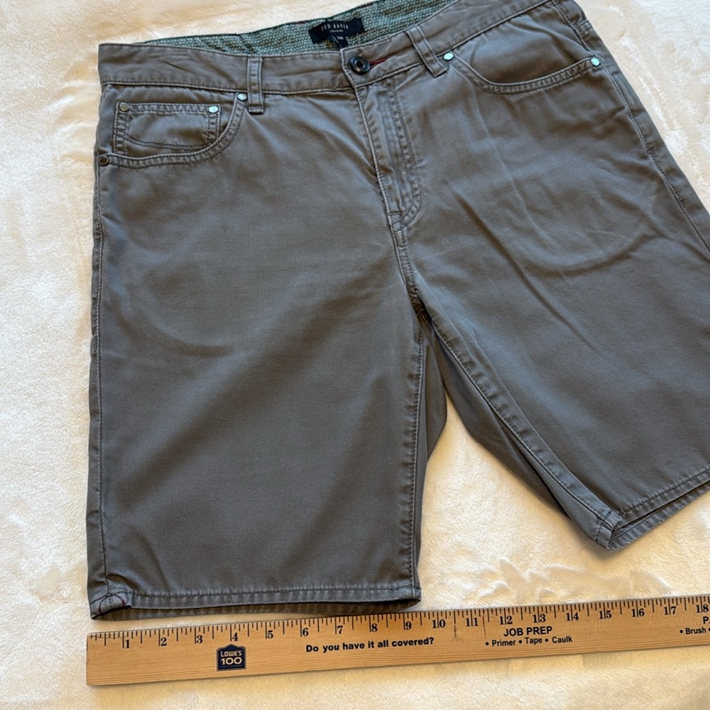 Ted Baker London Men’s Fivesho 5 Pocket Gray Shorts - Picture 8 of 9
